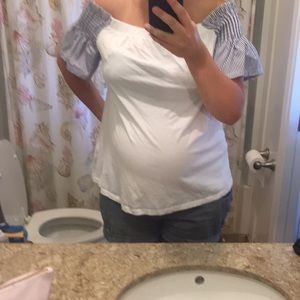ASOS Maternity Off Shoulder Top